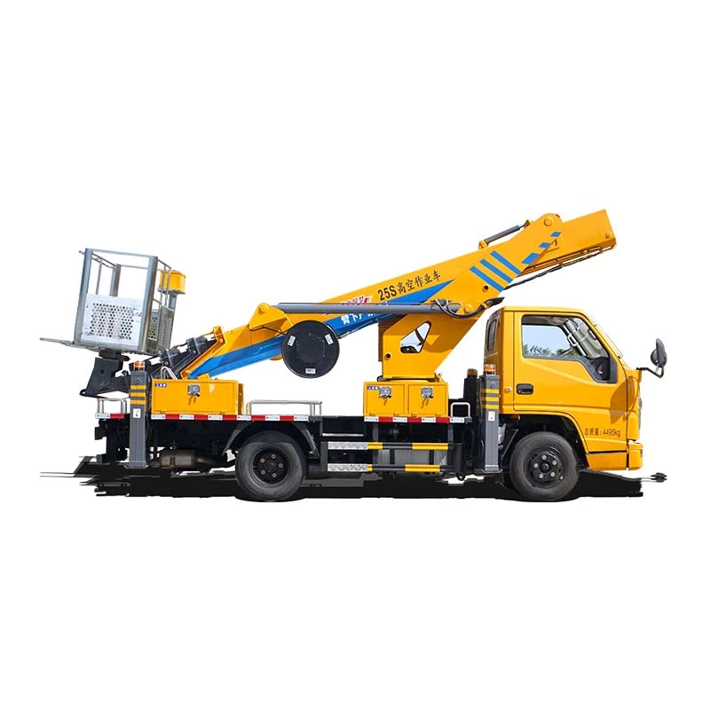 FAW telescopic boom bucket aerial work platform truck Thumbnail