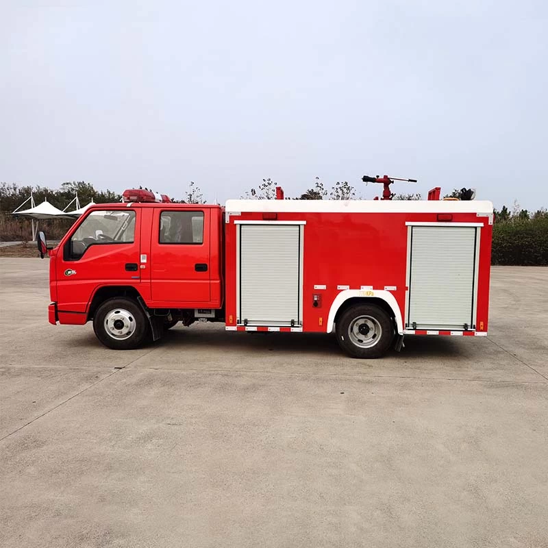 JMC 2000L Mini Water Tank Fire Fighting Truck Front Side View