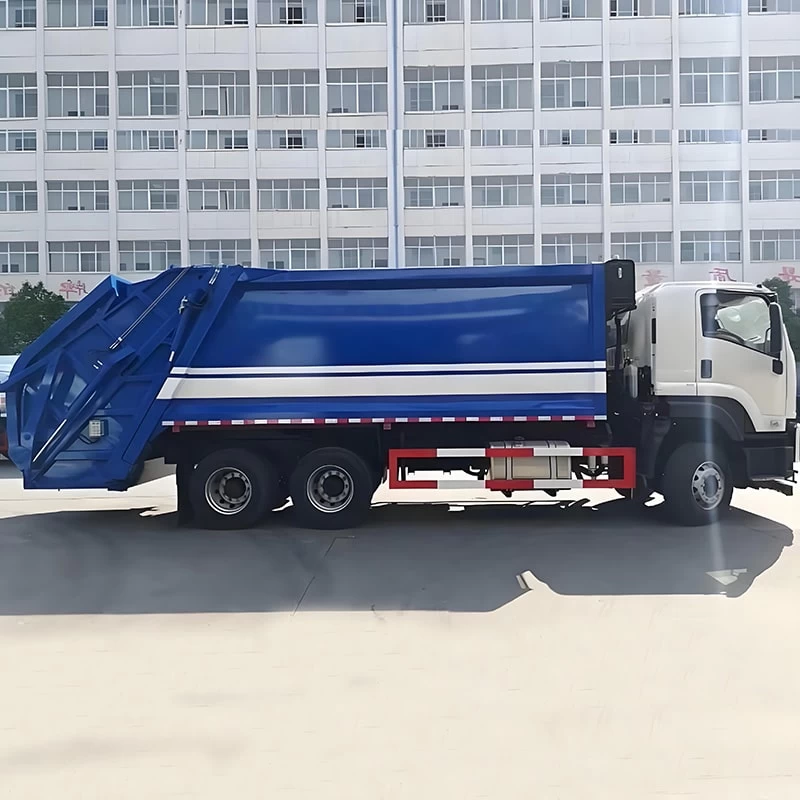 ISUZU 18CBM 20CBM 6x4 Compactor Garbage Truck for Sale Front Side View