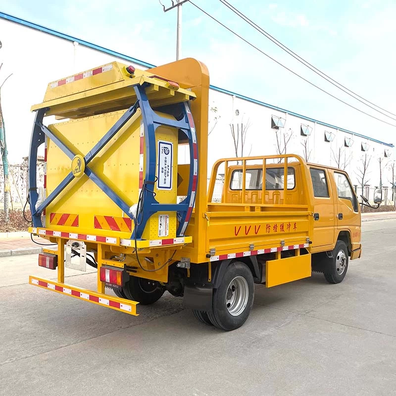 JMC 70km/h Impact-proof truck anti crash buffer truck Oblique Back Plot
