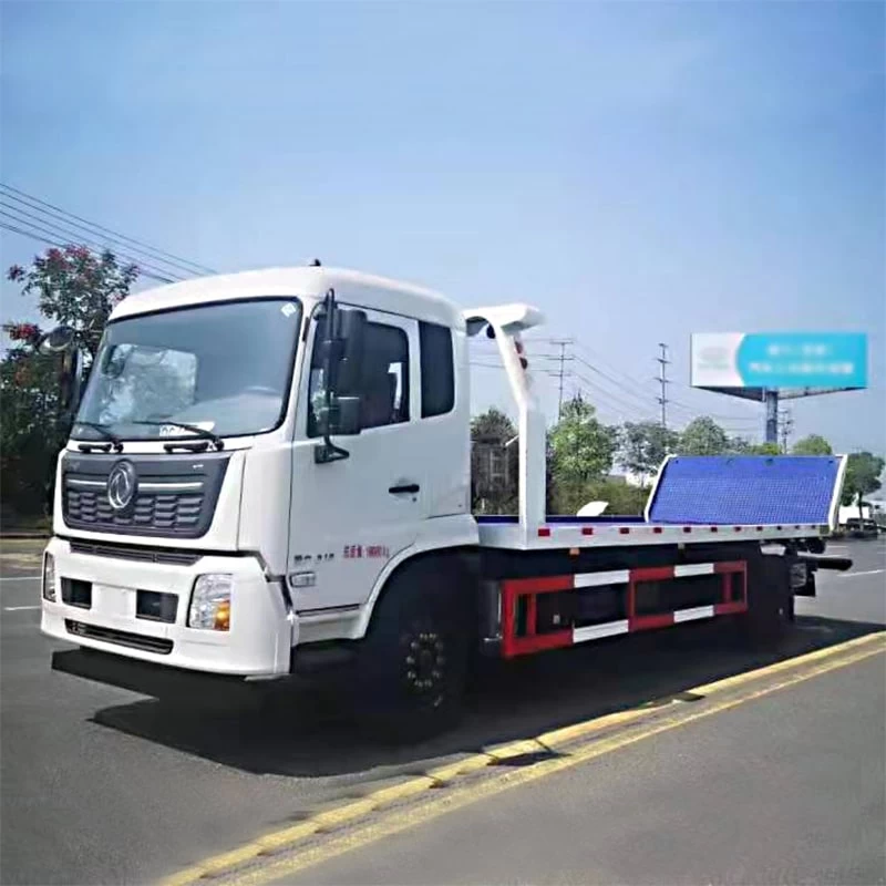 Dongfeng 10 Ton Tow Truck Wrecker Oblique Front View