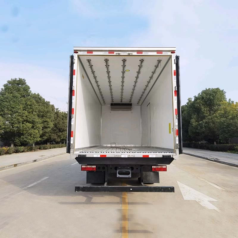 JAC 4x2 10 tons refrigerated truck for meat transport Back Image
