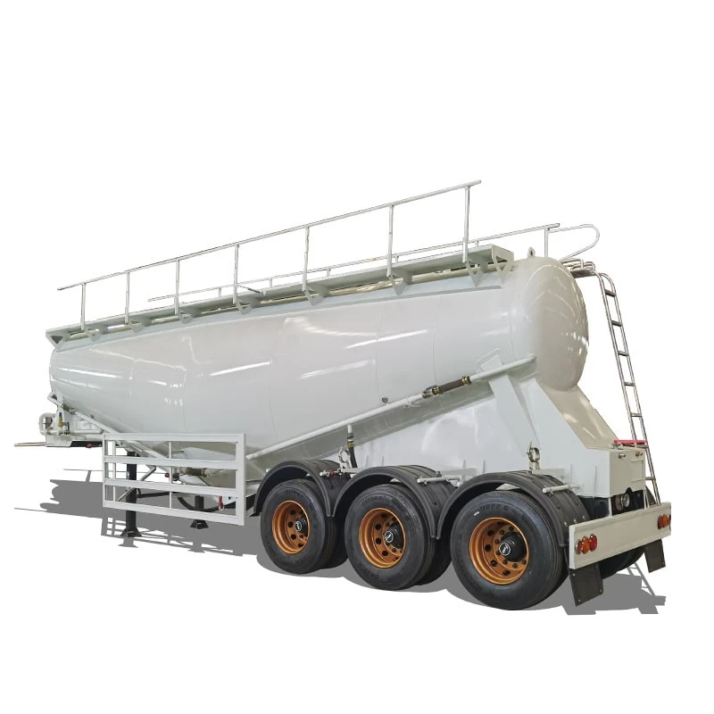 28cbm semi-trailer bulk cement powder tanker truck for sale Thumbnail
