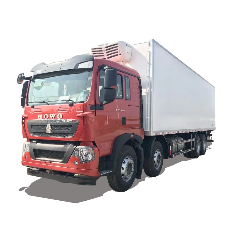 SINOTRUK HOWO 8*4 big capacity 56m3 refrigerator trucks Thumbnail