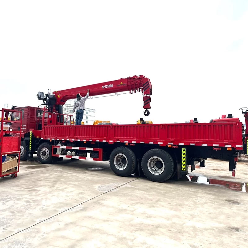 Shacman 8x4 10 Ton 14 Ton Truck Mounted Cranefor Sale Oblique Back Plot