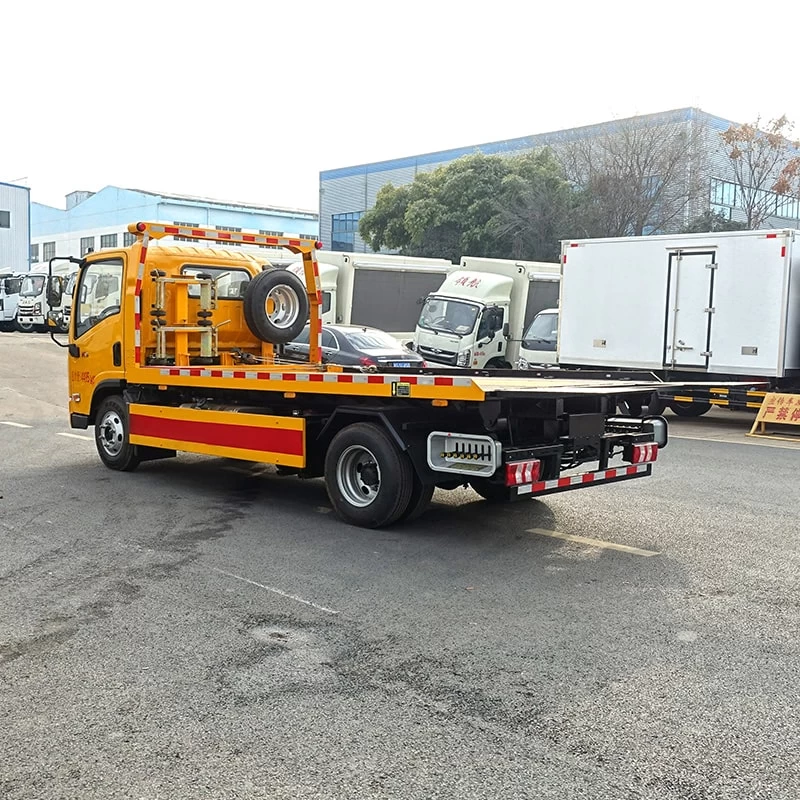 JAC 4*2 light duty 3 ton wrecker body tow trucks wreckers Oblique Back Plot
