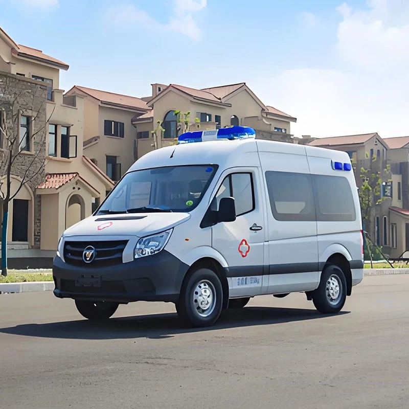 Foton Van Style Ambulance Vehicle with Basic Patient Care
Oblique Front View