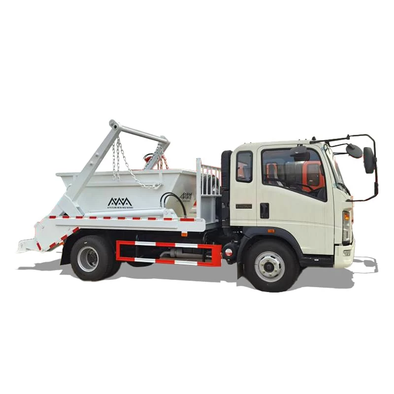 Sinotruk HOWO 4X2 5CBM Swing Arm Garbage Truck Rear Loader  Thumbnail
