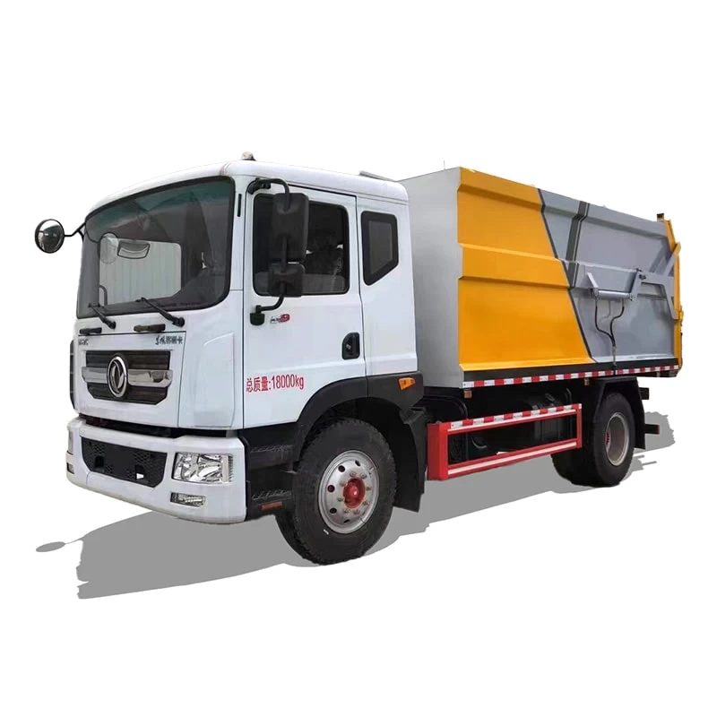 Dongfeng 4*2 Q345 carbon steel hydraulic garbage truck Thumbnail
