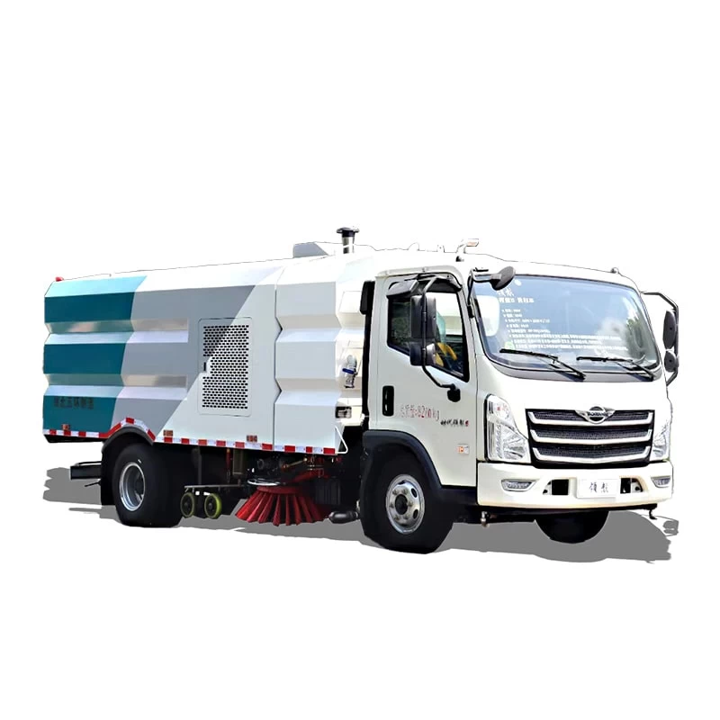 Foton 4m3 high pressure road brushing sweeper truck Thumbnail
