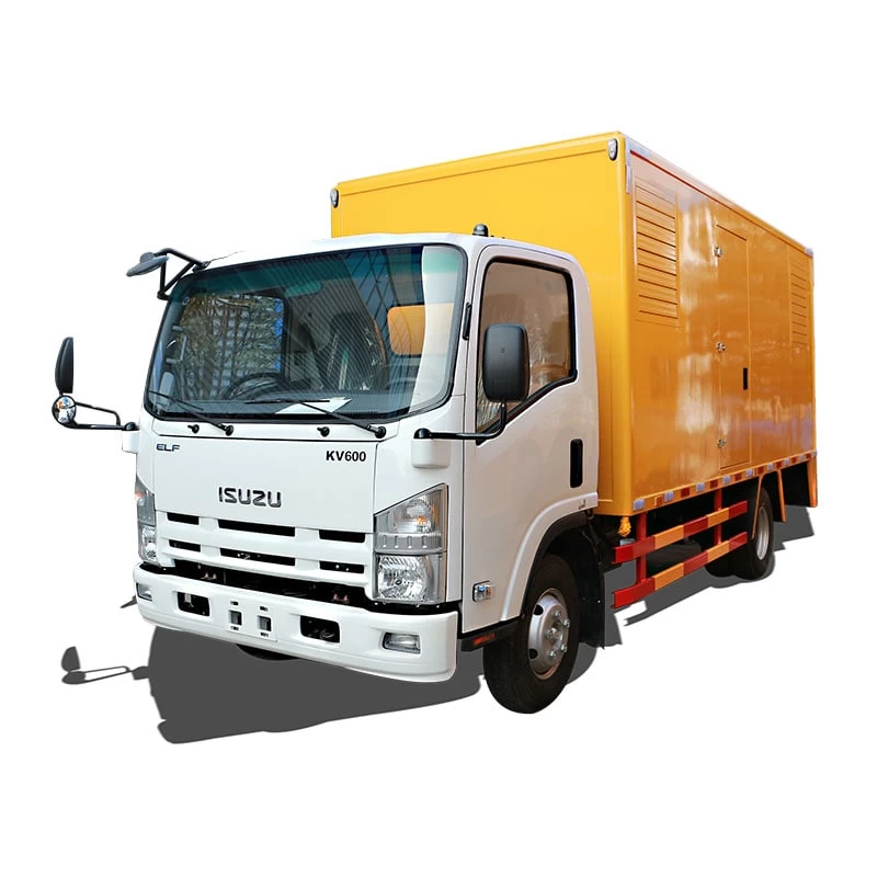 Isuzu 200 kw emergency power bank generator supply truck Thumbnail