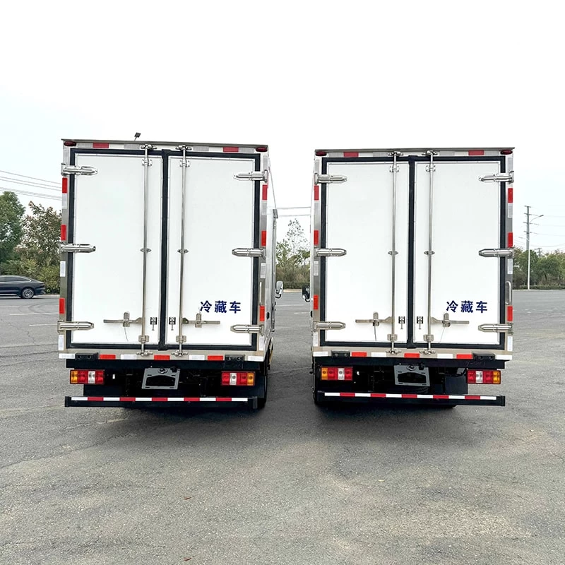 Hot Sale Small JMC  4 Ton Refrigerator Freezer Truck Back Image
