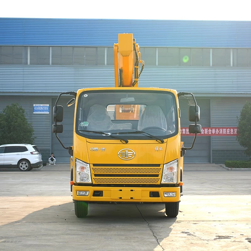 FAW 21m Hydraulic Straight Arm Aerial Lift Platform Truck Front View
