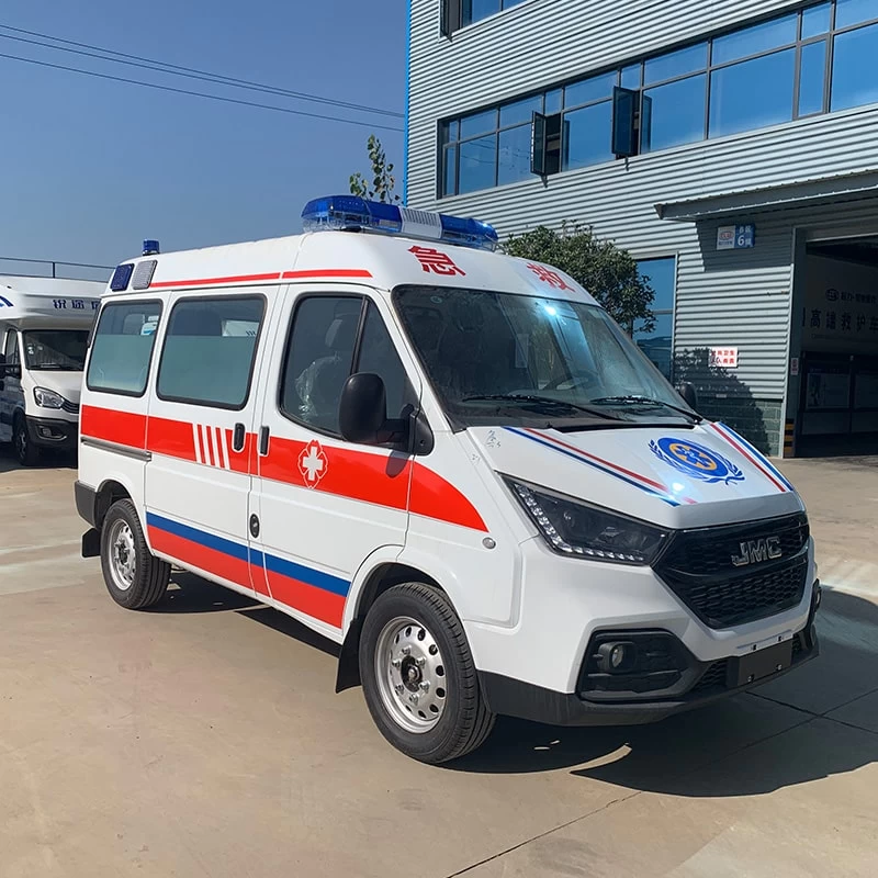 JMC 4*2 hospital disability transfer ambulance Oblique Front View