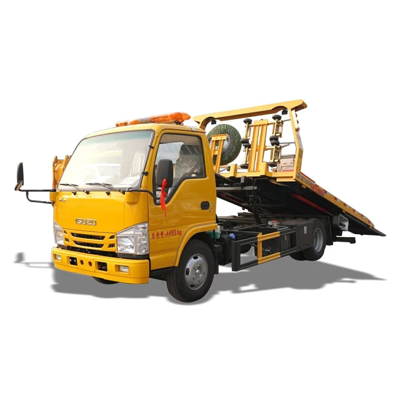 ISUZU 4X2 Flatbed Towing Wrecker Road rescue truck Thumbnail