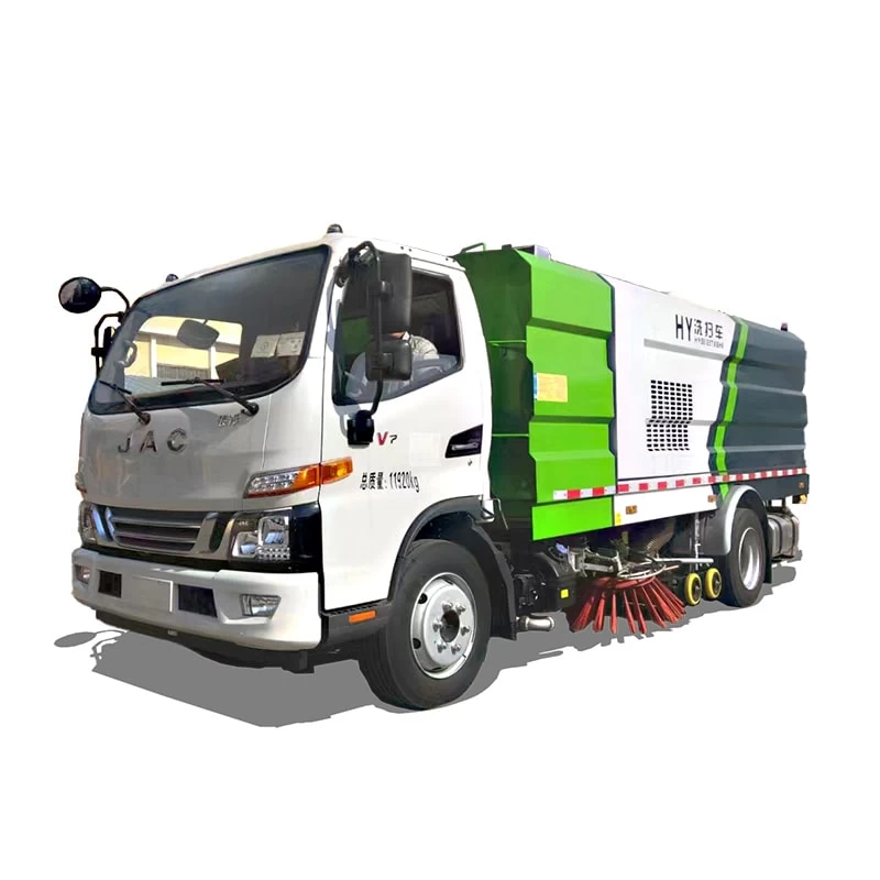 JAC 4*2 4 cbm stainless steel street road sweeper truck Thumbnail