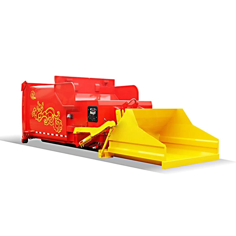 Hook arm garbage truck detachable compressed garbage truck Oblique Back Plot
