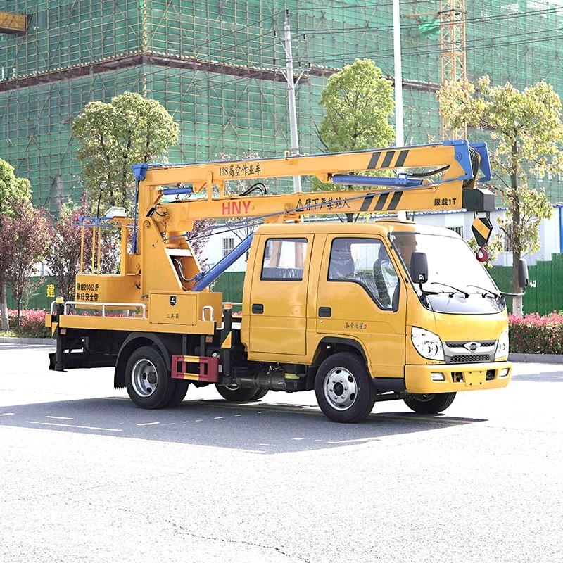 Foton 13m bucket truck aerial working truck Oblique Front View