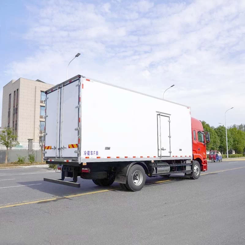 JAC 4x2 10 tons refrigerated truck for meat transport Oblique Back Plot
