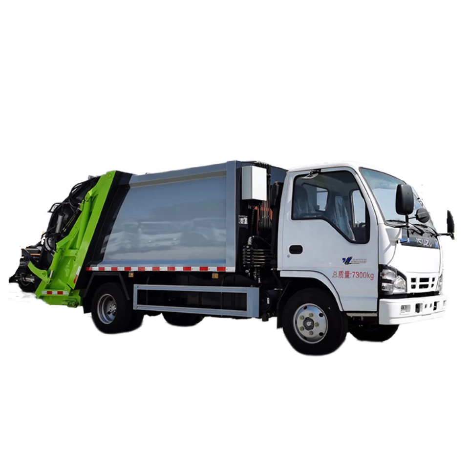 ISUZU high quality 6 cbm compressed garbage truck Video