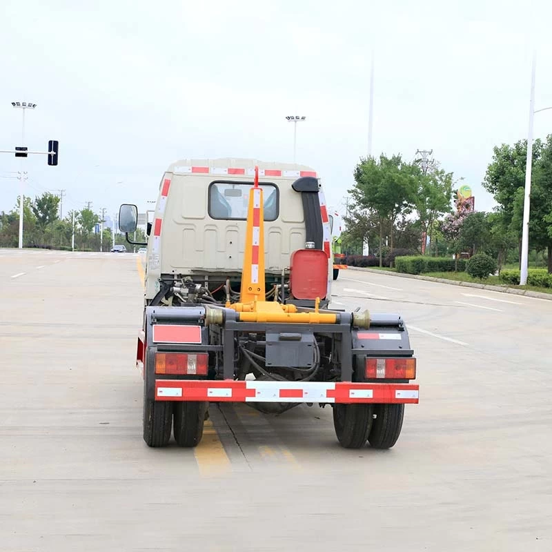 Foton mini 2-3 CBM Hook Lift Garbage Truck Back Image