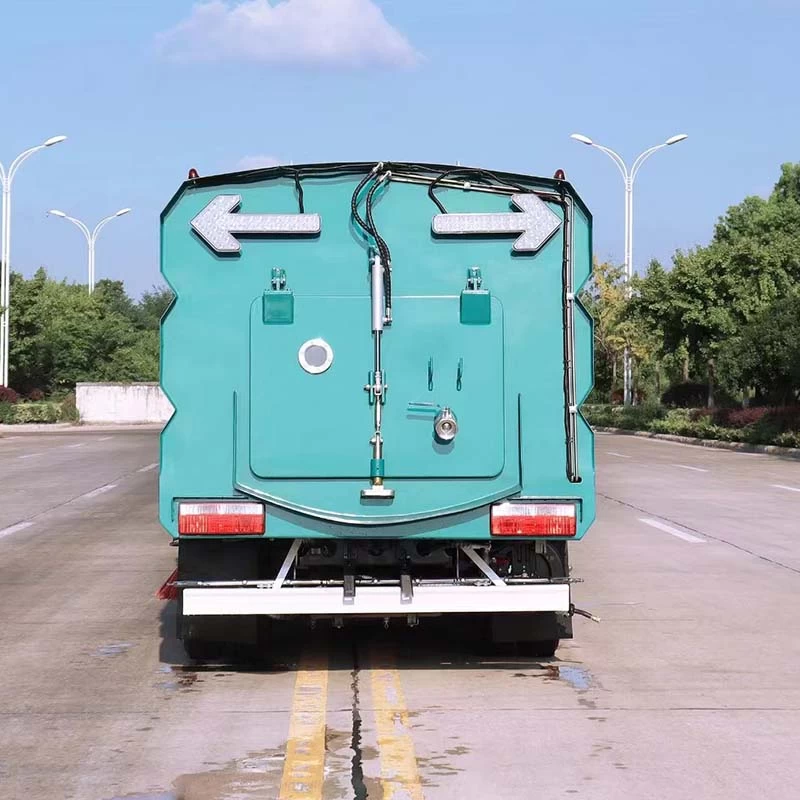 Dongfeng 4x2 high pressure Road Sweeper Washer Truck Back image