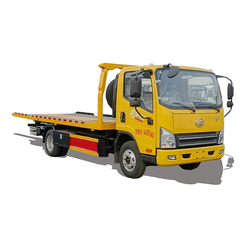 5 ton 4*2 FAW wrecker truck with wrecker bed for sale Thumbnail
