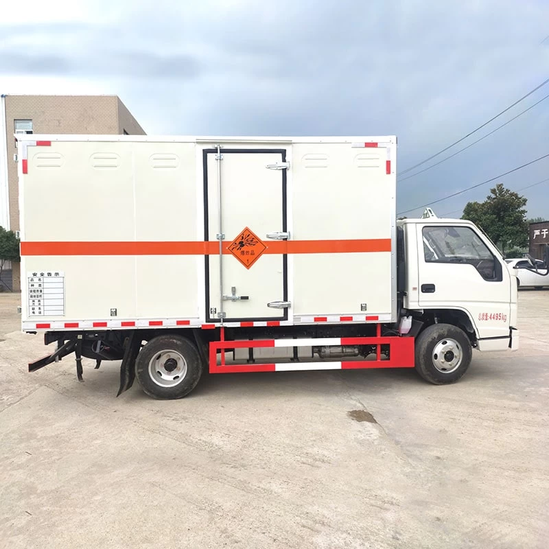 JMC firecracker transport blasting equipment truck Front Side View