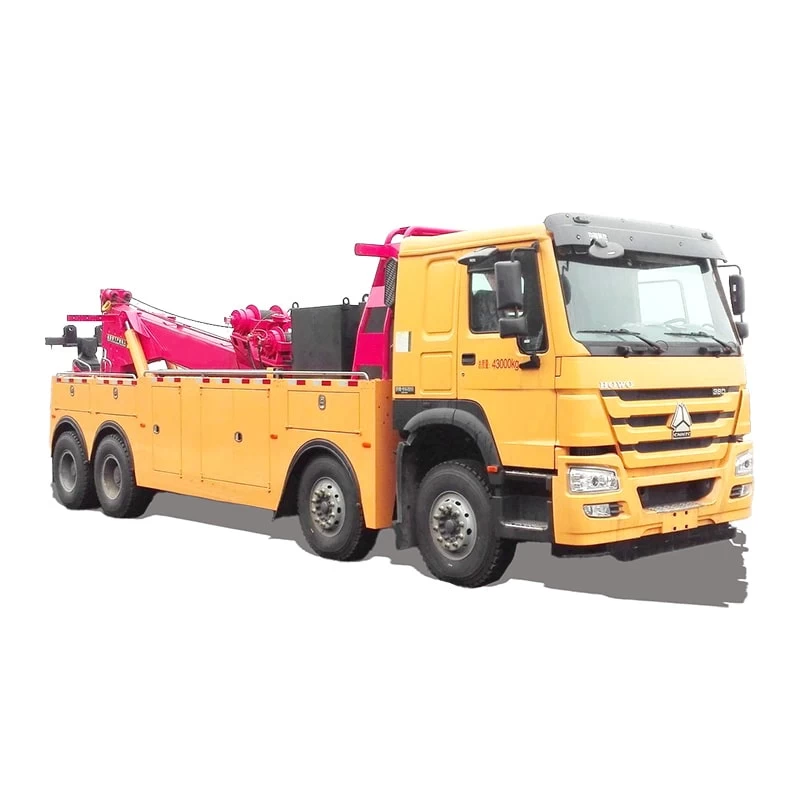 SINOTRUK 8*4 heavy duty 80 ton Rotation Wrecker Tow Truck Thumbnail
