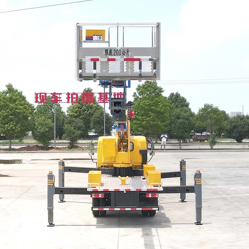 FAW 24m Telescopic boom aerial working truck Back Image