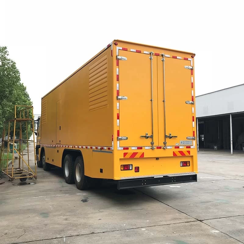 Isuzu 1000KW emergency power generation truck Oblique Back Plot