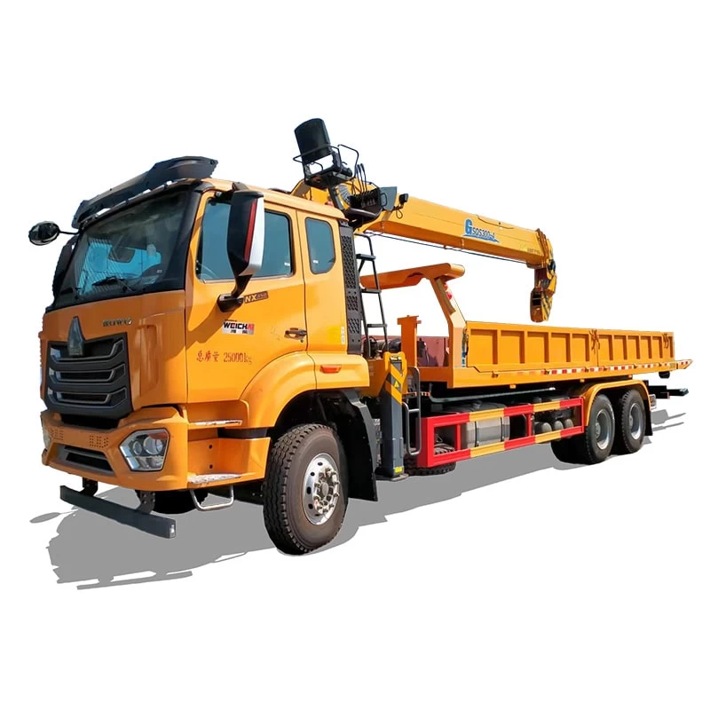 HOWO 6*4 Rear Double Axle Wrecker Truck with 12 Ton Crane Thumbnail
