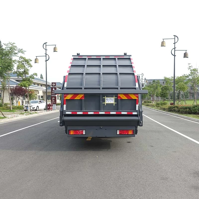 Dongfeng 6×4 20cbm Compression Garbage Truck Back Image