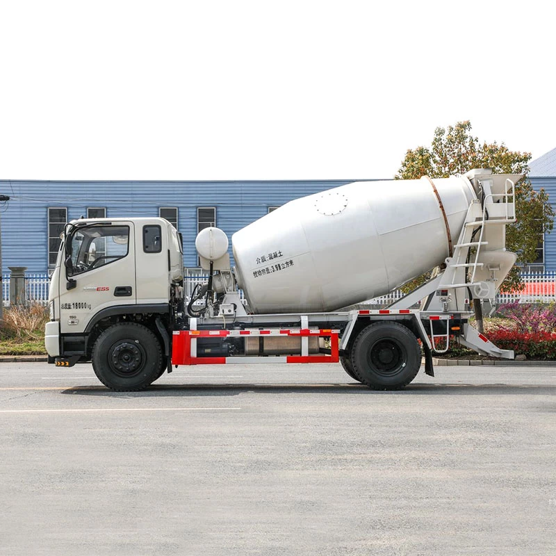 FOTON 4 cubic meters small concrete mixer truck for sale Front Side View
