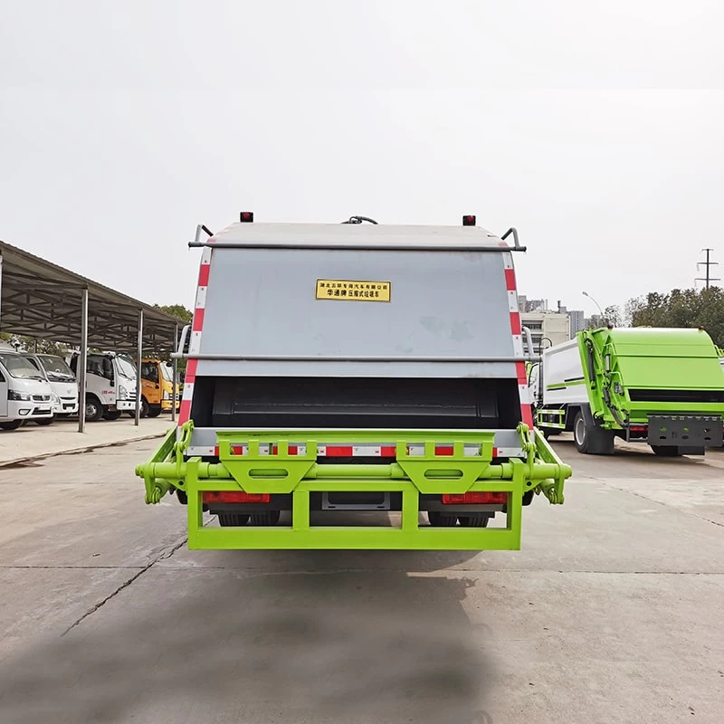 JAC 8m3 4*2 compressed garbage truck for garbage collect Back image