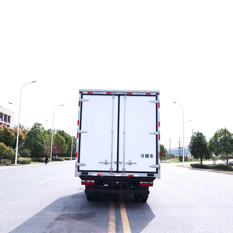 Faw 4x2 RHD Freezer Truck Meat Fruit Fish Cold Van Truck Back Image