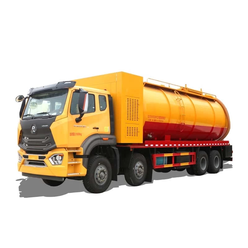 HOWOW 33000 CBM cleaning vaccum sewage suction truck Thumbnail