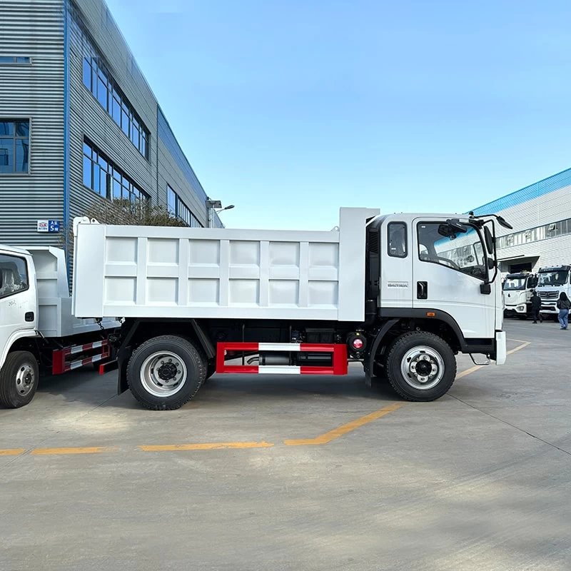 Cheap price 4*2 new or used howo dump truck for sale Oblique Back Plot 