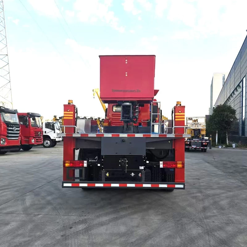 Shacman 24m Hydraulic Telescopic Boom Arm Aerial Lift Truck Back Image
