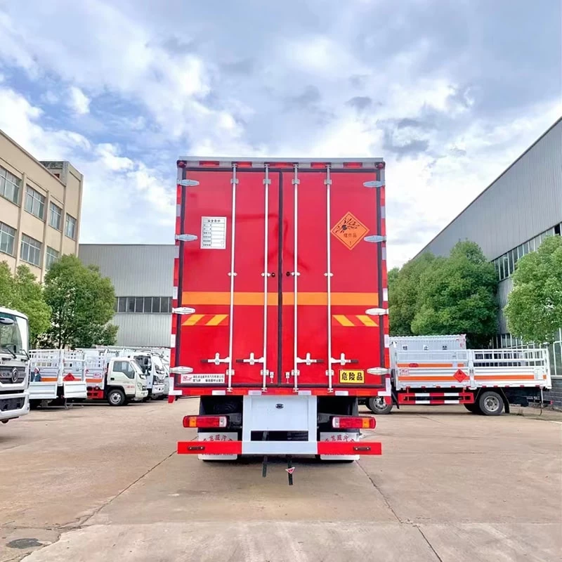 SINOTRUK 6*2 hazardous chemical van truck for sale Back Image

