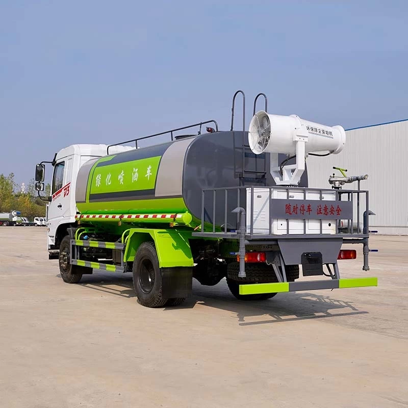 DongFeng 12cbm water tank truck Oblique Back Plot