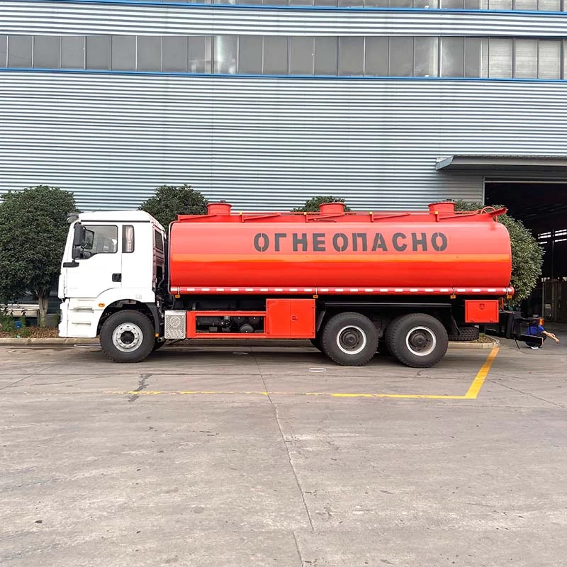 Shacman 25m3 Fuel Delivery Truck 6x4 Oil Tank Truck Front Side View