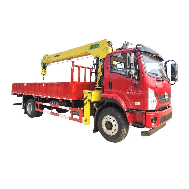Shacman 4x2 Cargo Crane Truck 8 Ton Truck Mounted Crane Thumbnail
