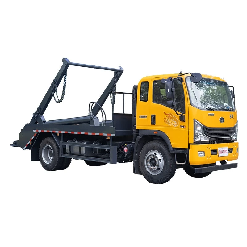 Sinotruk 7CBM skip loader swing arm waste garbage truck Thumbnail
