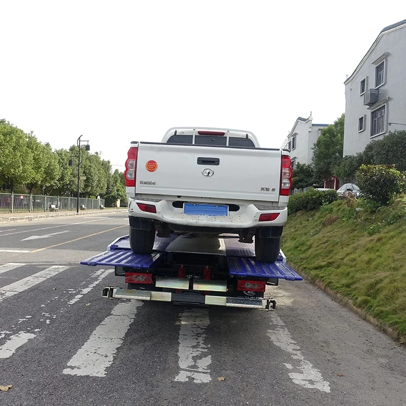 Foton 4x2 hydraulic wrecker tow road recovery truck Back Image