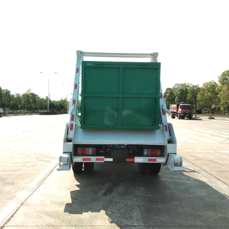 ISUZU 6 CBM Swing Arm Garbage Collection Skip Truck Price Back Image