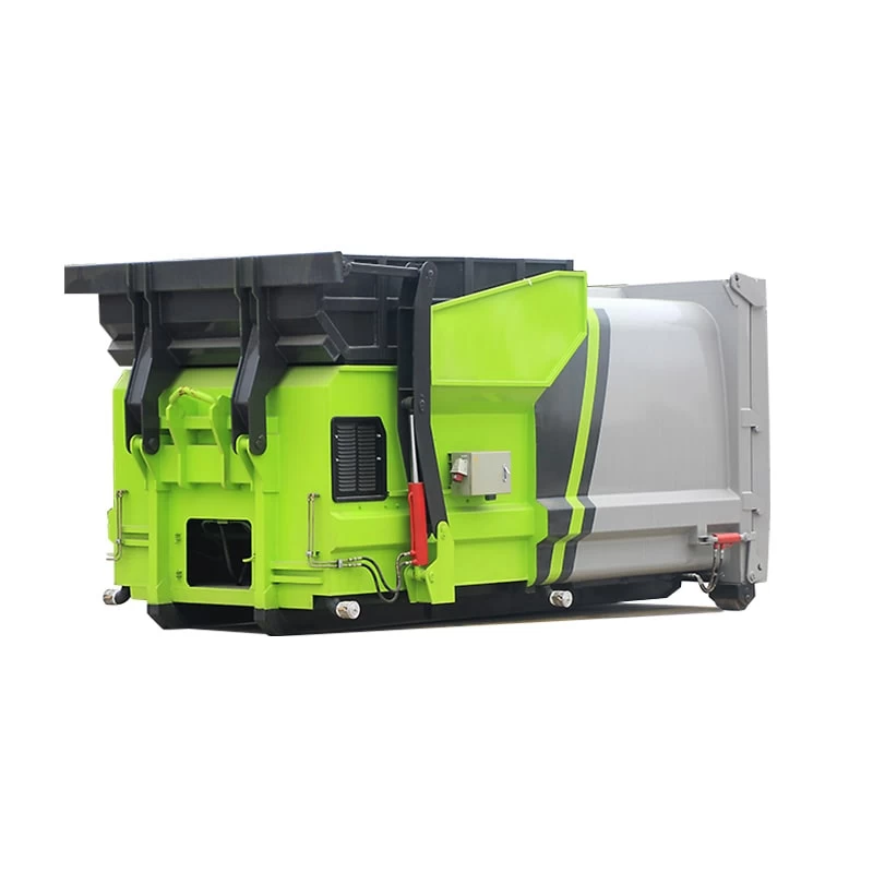 6cbm cummins engine hook arm mobile compressed garbage station Thumbnail
