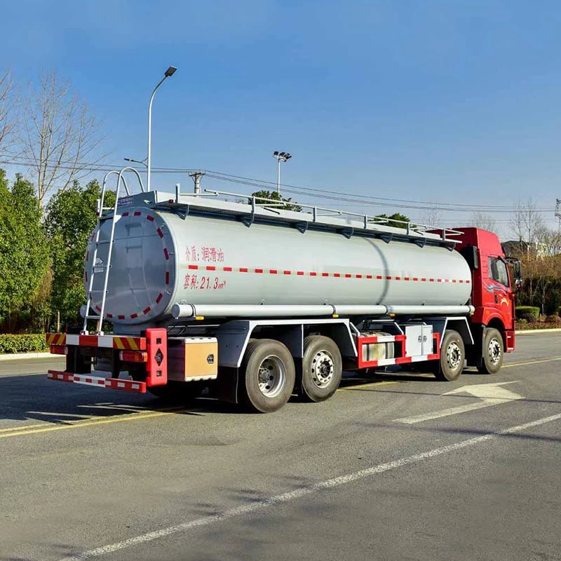 FAW 18 ton lubricating oil sea water transport truck Oblique Back Plot