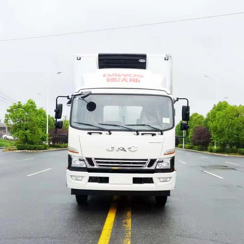 Jac 4x2 5 Ton Refrigerator Cooling Van Refrigerated Truck Front View
