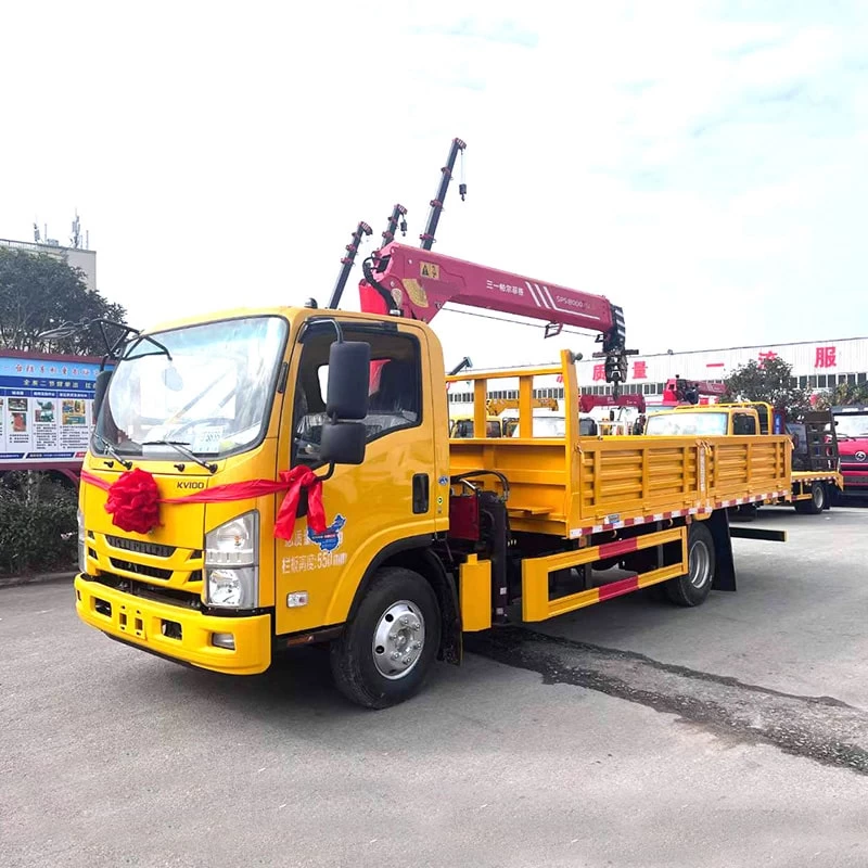 Japan Brand Isuzu 3 Ton 5 Ton 10 Ton Truck Mounted Crane
Oblique Front View